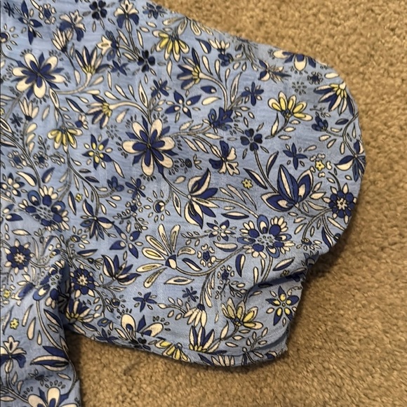 LOFT Blue Blouse Elegant Top - Picture 3 of 6